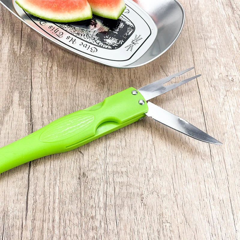 Watermelon Cutter 3-in-1 Stainless Steel & Non-Slip Handle