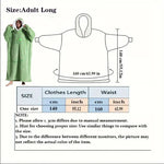 Wearable Blanket Plush Fleece Hood & Sleeves