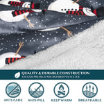 Wearable Fleece Blanket Oversized With Sleeves & Front Pocket