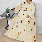 Wearable Fleece Blanket Oversized With Sleeves & Front Pocket
