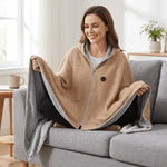 Wearable Heated Blanket USB-Powered Three Heat Levels Zipper Closure