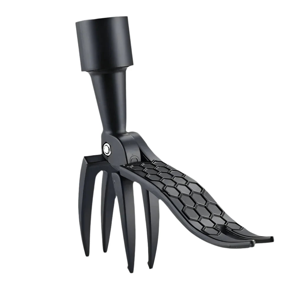 Weed Puller Upright Stainless Steel Prongs Foot Pedal