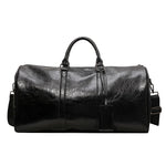 Weekend Duffel Bag Premium Leather Spacious Interior Adjustable Strap