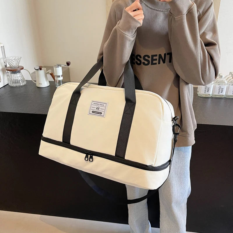 Weekender Bag Spacious Water-Resistant Adjustable Padded Strap