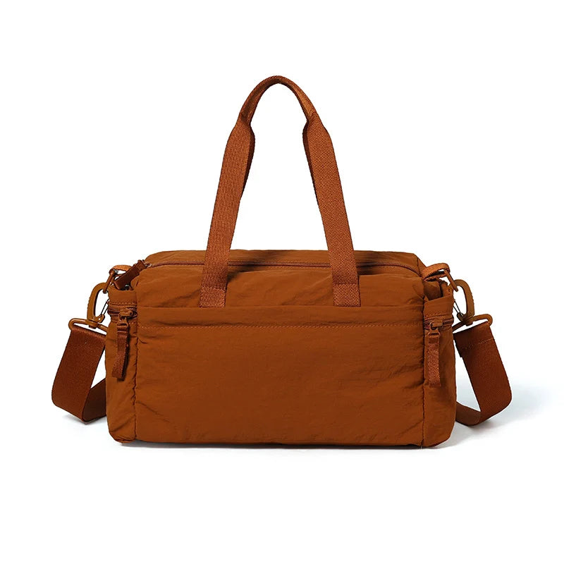 Weekender Bag Weather-Resistant Zippered Pockets & Adjustable Straps