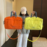 Weekender Duffel Bag Canvas Multiple Pockets & Adjustable Strap