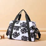 Weekender Duffel Bag Elephant Print & Detachable Shoulder Strap