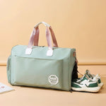 Weekender Duffel Bag Elephant Print & Detachable Shoulder Strap