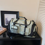 Weekender Duffel Bag Water-Resistant Multi-Compartment Padded Shoulder Strap