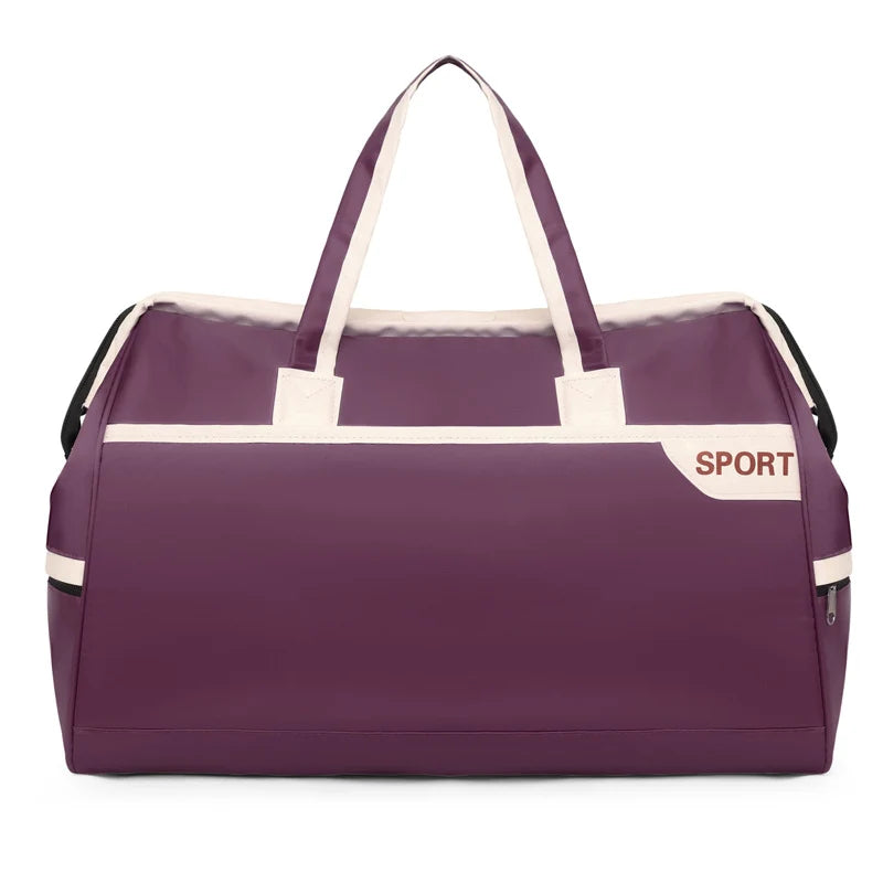 Weekender Duffel Bag Water-Resistant Multiple Pockets & Adjustable Strap