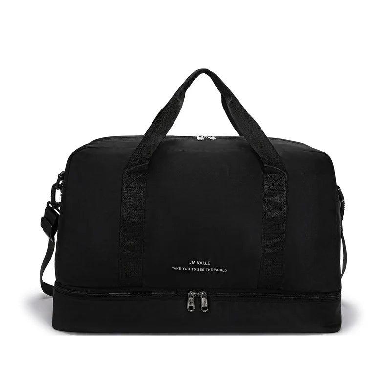 Weekender Duffle Multi-Pocket Water-Resistant Padded Handles & Adjustable Strap