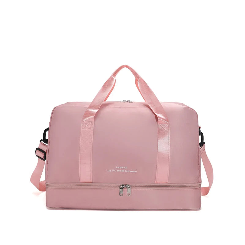 Weekender Duffle Multi-Pocket Water-Resistant Padded Handles & Adjustable Strap