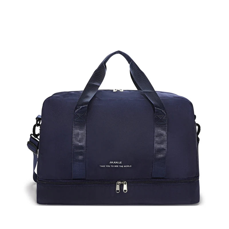 Weekender Duffle Multi-Pocket Water-Resistant Padded Handles & Adjustable Strap
