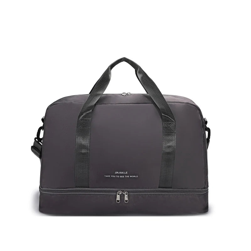 Weekender Duffle Multi-Pocket Water-Resistant Padded Handles & Adjustable Strap