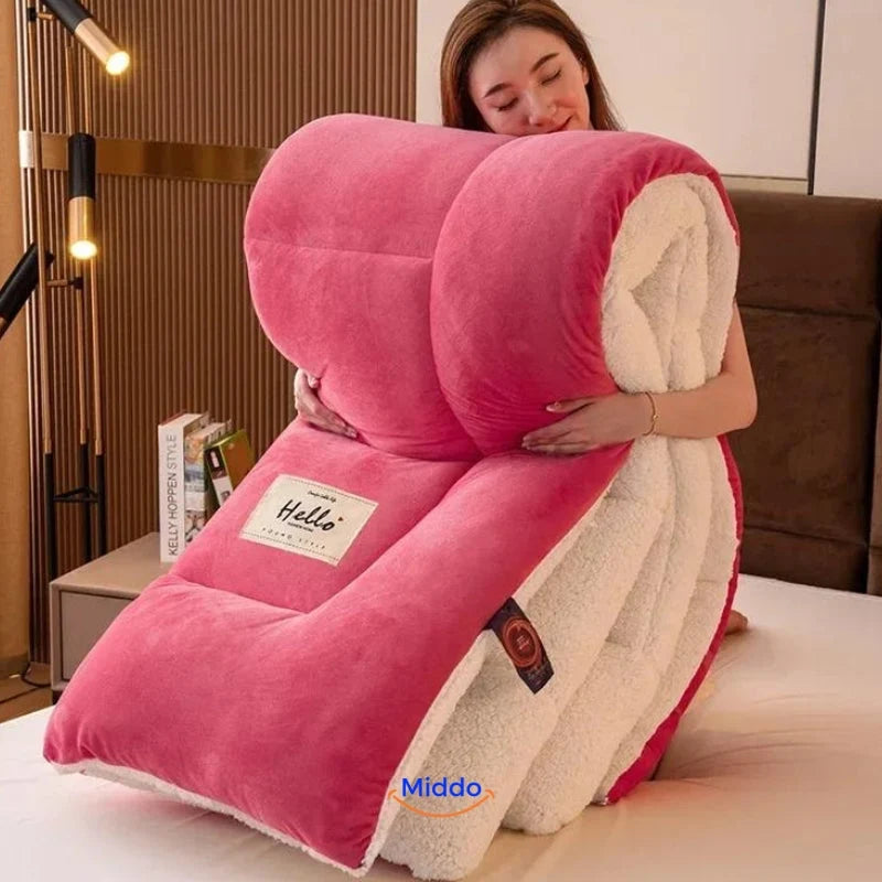 Weighted Blanket Velvet Cover Sheep’s Wool Filling