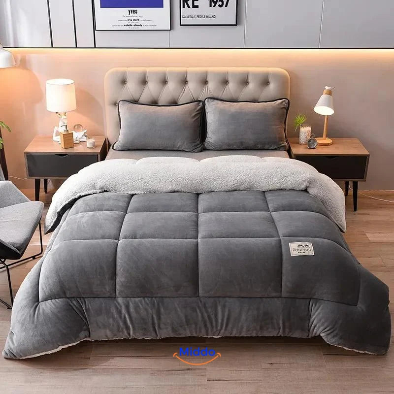 Weighted Blanket Velvet Cover Sheep’s Wool Filling