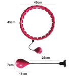 Weighted Hula Hoop Adjustable Sections & Auto-Spin Ball