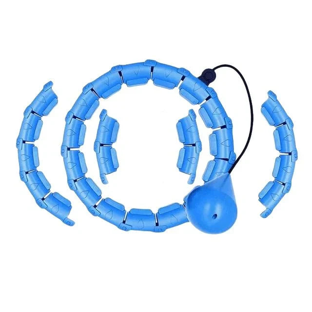 Weighted Hula Hoop Adjustable Sections & Auto-Spin Ball