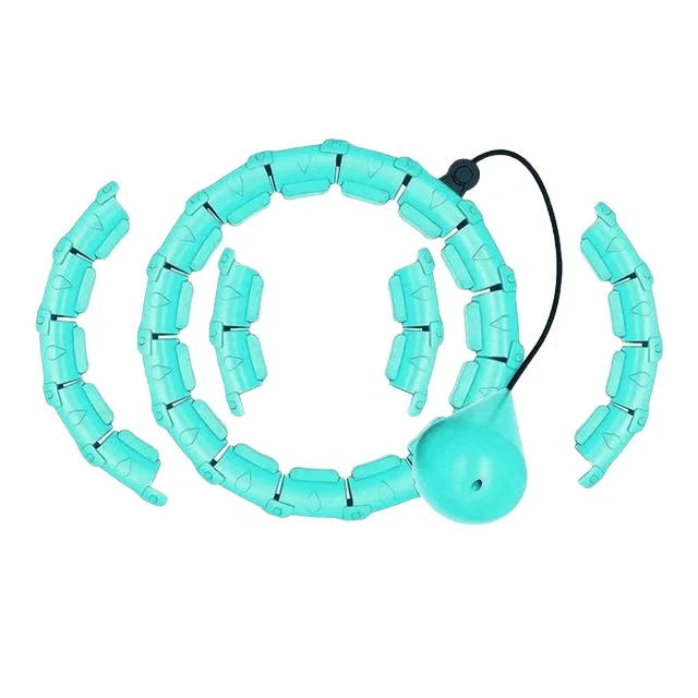 Weighted Hula Hoop Adjustable Sections & Auto-Spin Ball