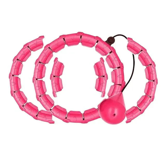 Weighted Hula Hoop Adjustable Sections & Auto-Spin Ball