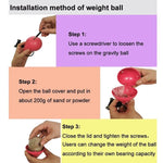 Weighted Hula Hoop Adjustable Sections & Auto-Spin Ball