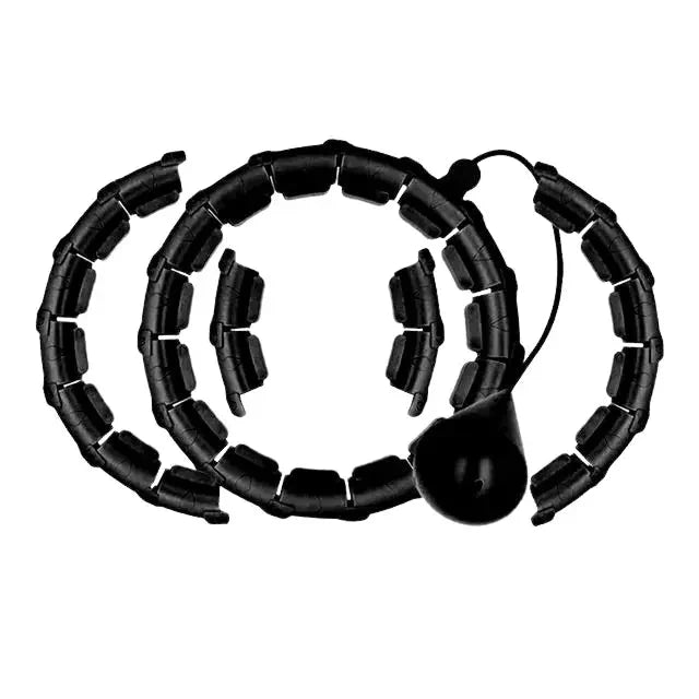 Weighted Hula Hoop Adjustable Sections & Auto-Spin Ball