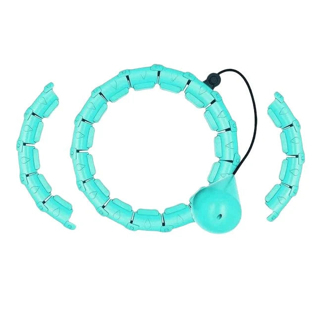 Weighted Hula Hoop Adjustable Sections & Auto-Spin Ball