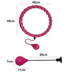 Weighted Hula Hoop Rotating Ball Magnetic Buckle & Adjustable Links