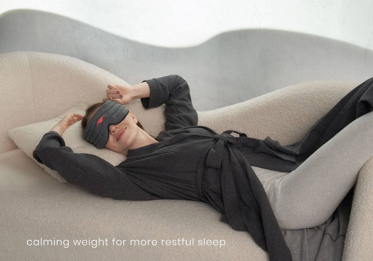 Weighted Sleep Mask Light-Blocking Adjustable Fit