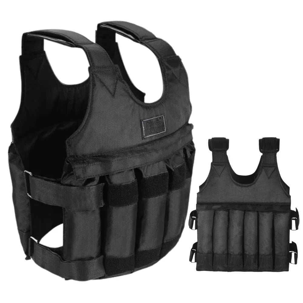 Weighted Vest Adjustable Removable Weights Up to 110 Pounds