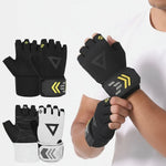 Weightlifting Gloves Breathable Mesh Padded Palms Non-Slip Grip