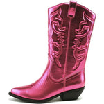 Western Boots Knee-High Pointed Toe Cushioned Insole