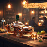 Whiskey Bottle Horse-Inspired Decorative Bar Accent