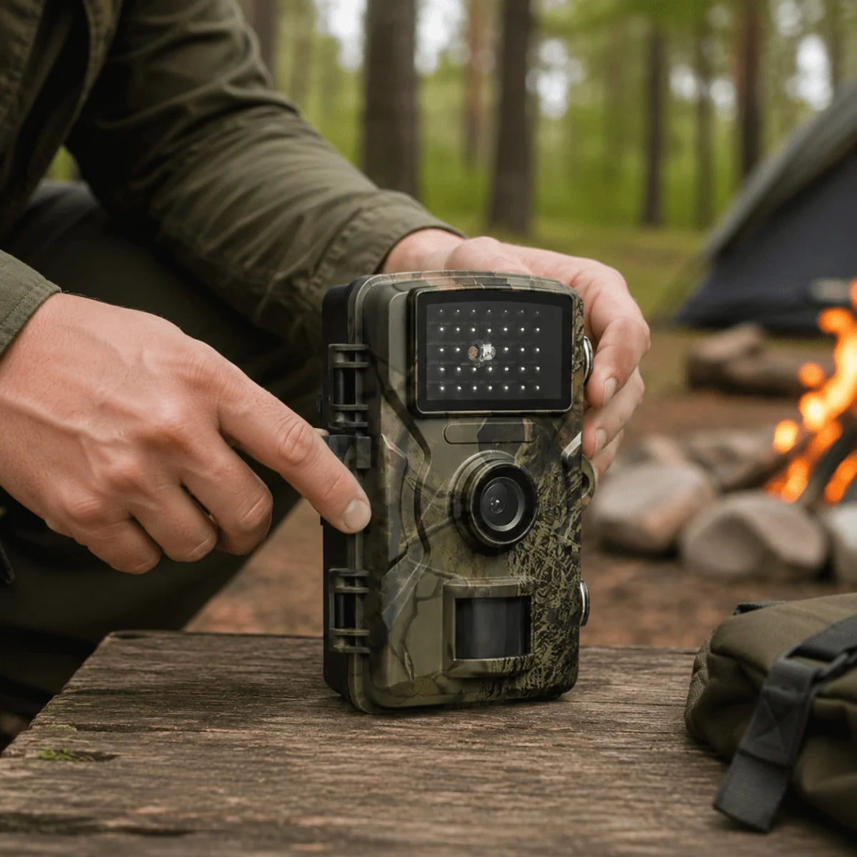 Wildlife Camera Motion-Activated Day & Night Recording Weather-Resistant