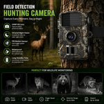 Wildlife Camera Motion-Activated Day & Night Recording Weather-Resistant