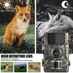 Wildlife Trail Camera No-Glow Night Vision 16MP 1080P HD Video IP66 Weatherproof