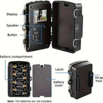 Wildlife Trail Camera No-Glow Night Vision 16MP 1080P HD Video IP66 Weatherproof