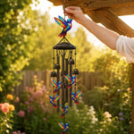 Wind Chime Colorful Design Aluminum Tubes Weather-Resistant