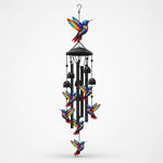 Wind Chime Colorful Design Aluminum Tubes Weather-Resistant