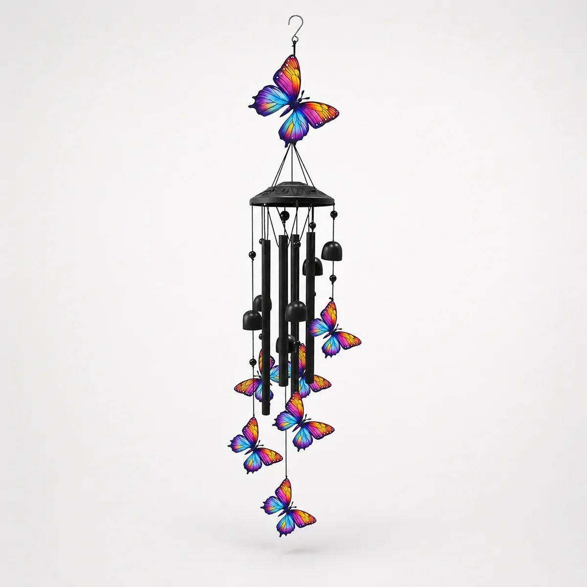 Wind Chime Colorful Design Aluminum Tubes Weather-Resistant