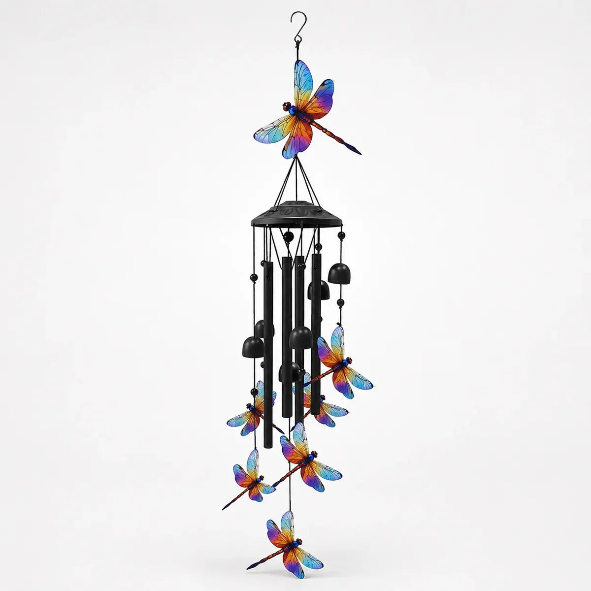 Wind Chime Colorful Design Aluminum Tubes Weather-Resistant