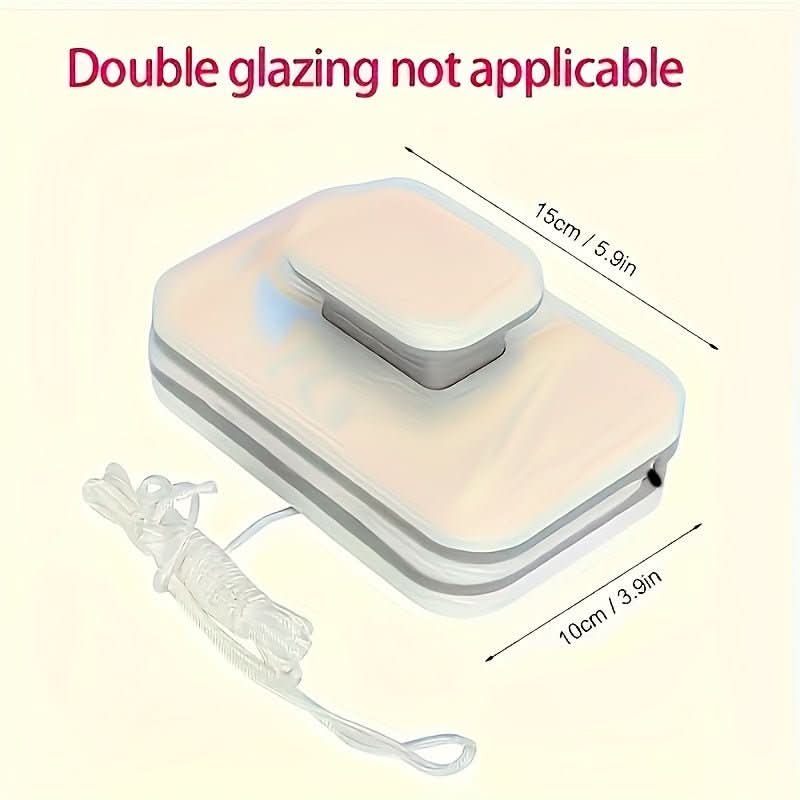 Window Cleaner Magnetic Double-Sided Streak-Free for Double Glazing