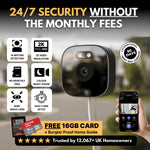 Window-Mounted Security Camera 2K Wi-Fi Night Vision