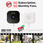 Window-Mounted Security Camera 2K Wi-Fi Night Vision