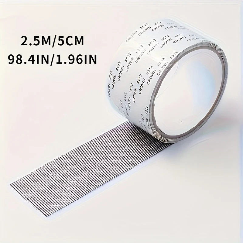 Window Screen Repair Tape Peel-And-Stick Fiberglass 2.5m Roll