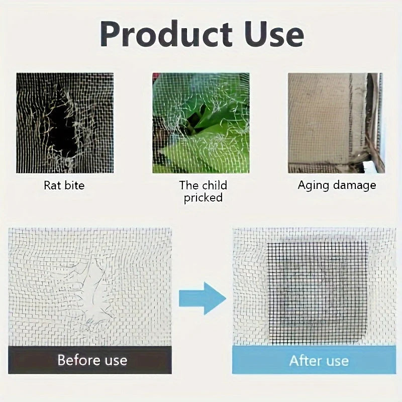 Window Screen Repair Tape Peel-And-Stick Fiberglass 2.5m Roll