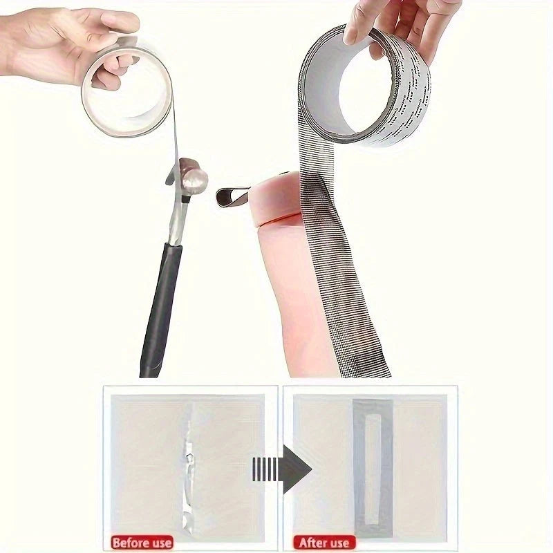 Window Screen Repair Tape Peel-And-Stick Fiberglass 2.5m Roll