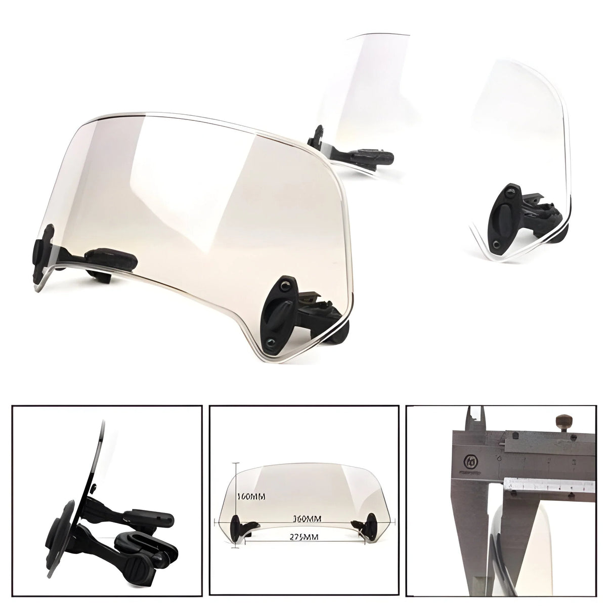 Windshield Extension Adjustable Double-Hinge Universal Fit