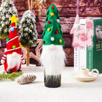 Wine Bottle Cover Festive Santa Plush Lined