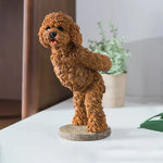 Wine Bottle Holder Resin Sculpted Puppy Decorative Display